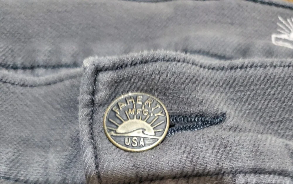 Faherty Shorts Mens 36 Gray All Day Chino Stretch